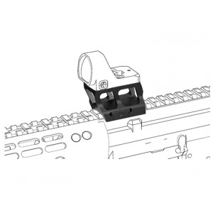 Кронштейн Vector Optics MOJ Lower 1/3 Co-Witness Cantilever Picatinny Riser, арт. SCRA-71 [VECTOR OPTICS]